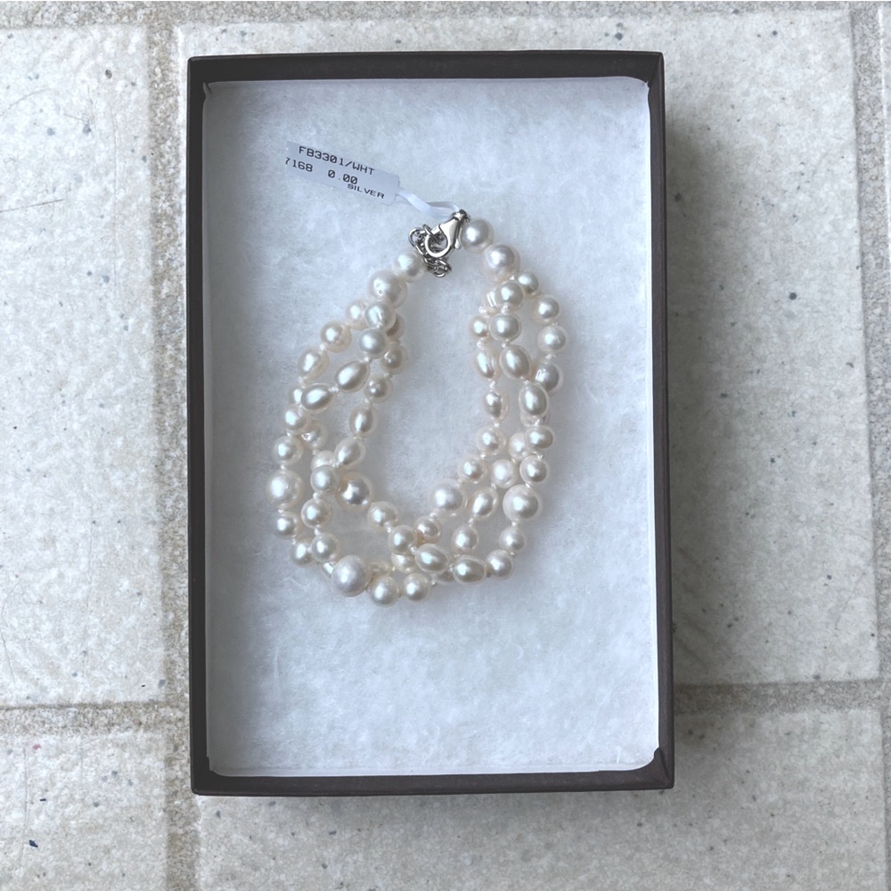 Freshwater Pearl Bracelet Three Row